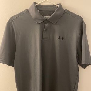 Under Armor Mens performance Polo in dark gray